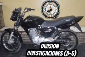 Policas recuperaron una motocicleta que fue robada en el norte de la Capital