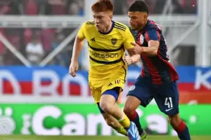 En un final polmico, Boca Juniors y San Lorenzo empataron 1-1 en el Nuevo Gasmetro