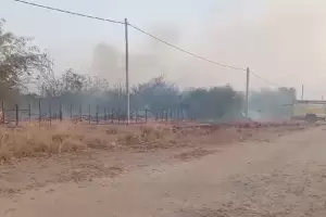 Una finca se incendi en Andalgal