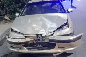 Una mujer termin en el hospital tras un choque en cadena