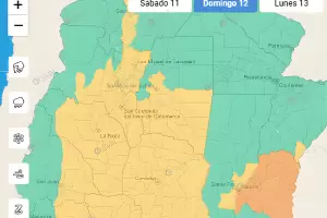 Alerta Amarilla: pronostican vientos fuertes para este domingo