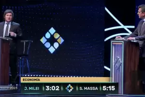 En un tenso debate, Sergio Massa y Javier Milei se enfrentaron a siete d�as del balotaje