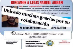 Finaliz la intensa bsqueda de un hombre de 34 aos