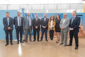 Jalil particip� de la celebraci�n de los 100 a�os del Banco Naci�n en Andalgal�