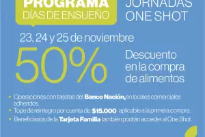 Comienza el One Shot alimentos: los detalles