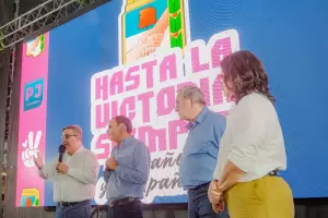 Jalil, Saadi y Corpacci celebraron con la militancia catamarquea