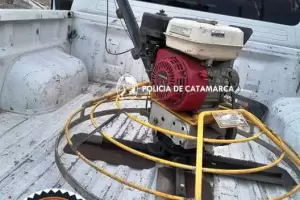 Policas recuperaron una mquina alisadora robada