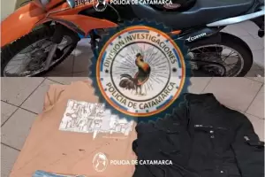 Recuperan elementos sustrados de un comercio y secuestran una moto