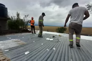 En Los Altos, sigue la asistencia a las familias afectadas por la tormenta