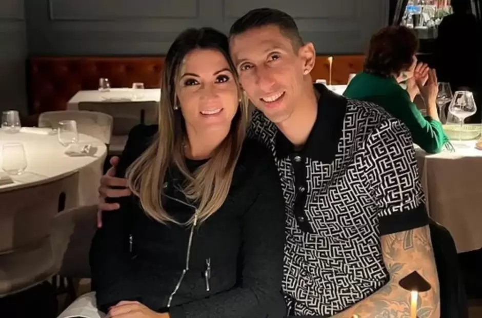 Di Mar� y su esposa Evangelina