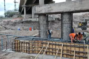 Avances en la obra de reparacin del puente de Sumalao