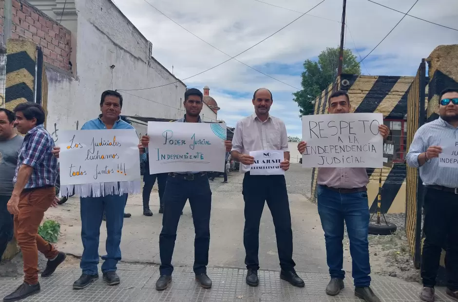 Protesta judiciales / Foto Agustina Aguirre