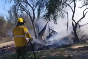Incendio en cercanas al Predio Ferial