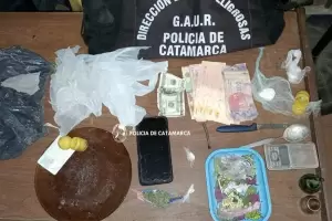 Policas encontraron cocana y marihuana apta para preparar unas 46 dosis