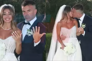 Las primeras fotos de Sol Prez y Guido Mazzoni recin casados: a los besos y con risas cmplices