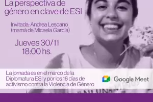 Darn una conferencia  sobre Ley Micaela con la participacin de Andrea Lescano, mam de MIcaela Garca