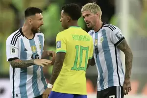 Censurado: se supo por qu Rodrygo tiene prohibido hablar de su pelea con Lionel Messi en el Argentina-Brasil
