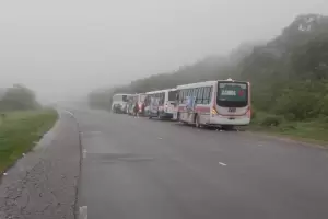 Por visibilidad reducida y presencia de peregrinos, precauci�n sobre Ruta 38 y 64