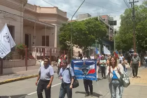 Empleados del Tribunal de Cuentas volvieron a movilizarse en reclamo de mejores salarios