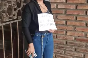 Una madre se encaden en la Cmara Penal pidiendo la libertad de su hijo acusado de abuso