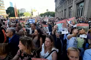 A dos meses de la masacre de Hamas en Israel se realiz una contundente marcha por los rehenes