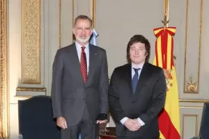 Milei se reuni con el rey de Espaa Felipe VI