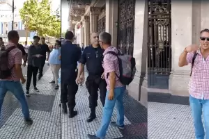 Identificaron al que tir la botella a Milei: es un militante kirchnerista