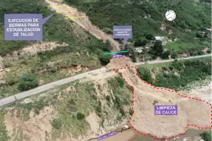 Avanzan con la ejecucin de obras de contencin y prevencin en El Lindero