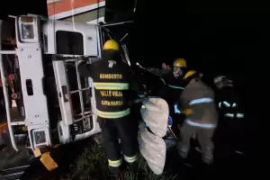 Tragedia: Muri el chfer de un camin tras un tremendo vuelco en la Cuesta del Totoral