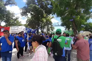 ATE y CTA se manifestaron contra el ajuste de Milei