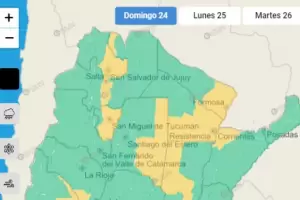El SMN actualiz el alerta: las lluvias y tormentas pasan para el lunes