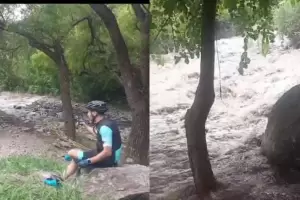 Impactante: Por la llegada de la crecida, desalojaron el Camping Municipal de Capital