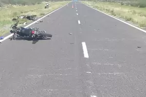 Un motociclista muri en un violento choque en la Ruta 60
