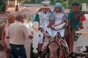 Navidad con visita a los enfermos en San Antonio de La Paz