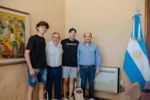 Jalil recibi a Agustn Tapia y le propuso ser Embajador deportivo de Catamarca
