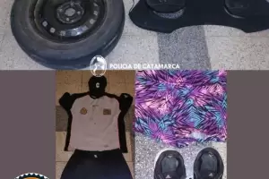 Le robaron partes del auto y la polica logr recuperarlas