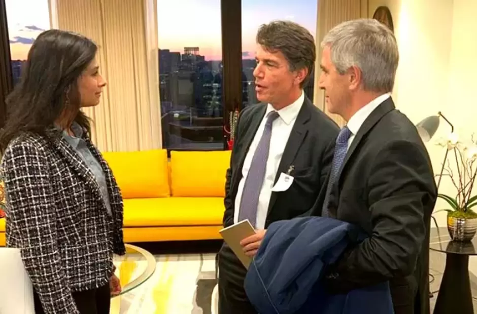 Nicols Posse, y el ministro de Economa, Luis Caputo.
