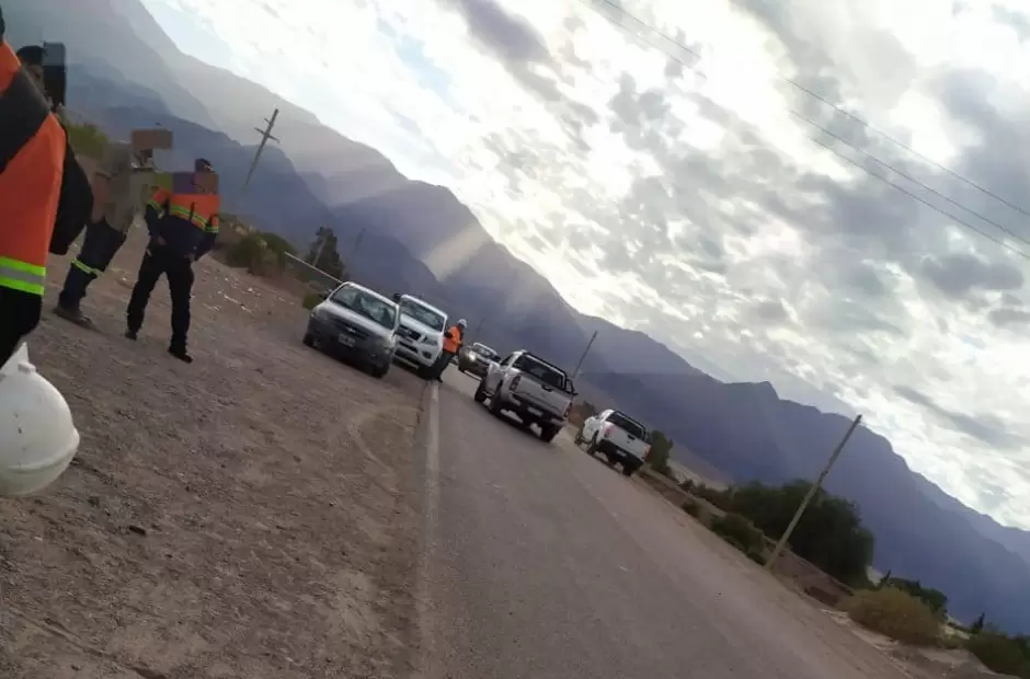 Protesta en el ingreso a Zijin-Liex