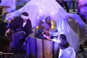 La Polica realiz el pesebre viviente en el Paseo de la Fe