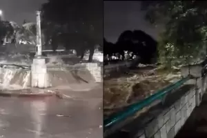 Brutal temporal azot a Crdoba: arroyos desbordados y calles anegadas