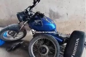 En La Paz, le robaron la moto y la recuper pero desarmada