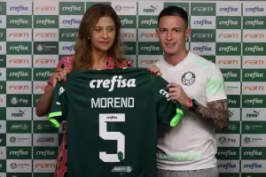 El catamarqueo Anbal Moreno fue presentado en Palmeiras de Brasil