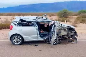 Conductor catamarqueo protagoniz un violento choque en La Rioja