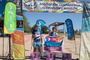 Catamarqueos se destacaron en el Campeonato Santiagueo de Triatln