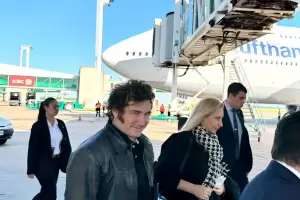 Milei aterriz en Frankfurt antes de llegar a Davos: Vengo a plantar las ideas de la libertad