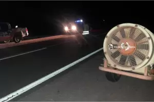 Tras una persecucin detuvieron a dos hombres y recuperan una maquina fumigadora