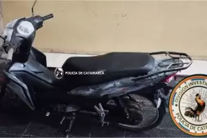 Policas recuperan una motocicleta