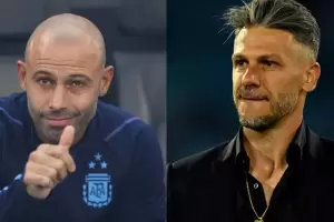 El malestar de Martn Demichelis con Javier Mascherano por la convocatoria del Diablito Echeverri a la Sub 23