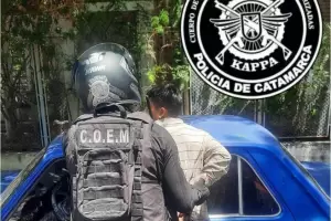 Rob en un auto, intent fugarse pero termin detenido