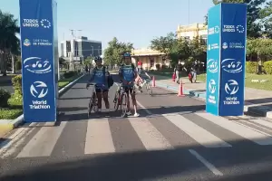 Atletas catamarqueos lograron dejar su huella en la Triatln Nacional